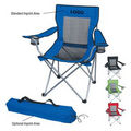 Mesh Folding Chair With Carrying Bag